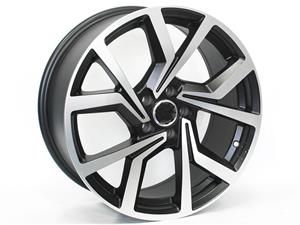 17″ BK5125 Clubsport  5/100 Matt Black Machine Polished Wheels