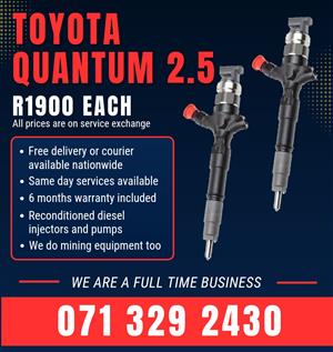 TOYOTA QUANTUM INJECTORS FOR SALE WITH WARRANTY 