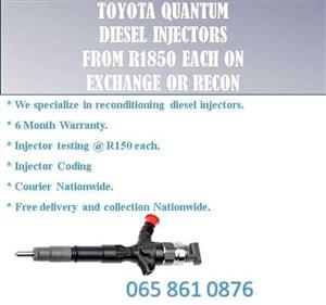 Quantum diesel Injectors For Sale we sell on exchange or reconditioning your injectors
