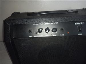 Guitar with amp and cable  