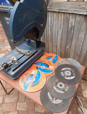 Cut off saw with 8 blades