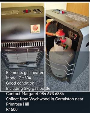 Elements small gas heater