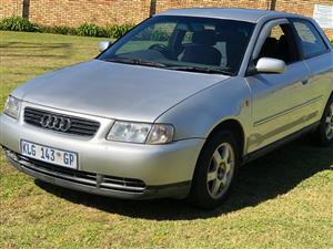 Audi A3 two door hatchback silver 