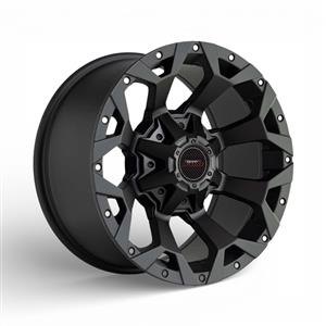16″ A-Line Savanna 6/139 Satin Black Alloy Wheels