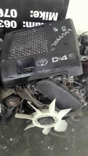 TOYOTA 1KD 3.0L COMPLETE ENGINE FOR SALE