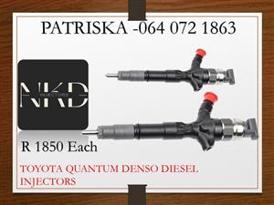 TOYOTA QUATNUM DIESEL INJECTORS FOR SALE