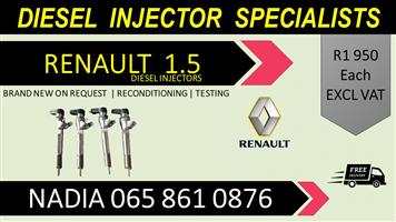 1.5 RENAULT DIESEL INJECTORS FOR SALE OR TO RECON