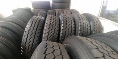 GOOD SECOND HAND TRUCK TYRES,GUARANTEED,GOOD DISCOUNTS OFFERED