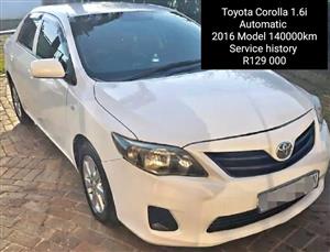 2016 Toyota Corolla  1.6i AUTO