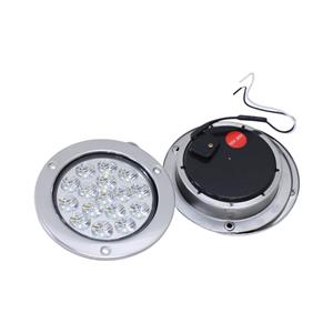 Universal 4″ White LED Truck Light with Chrome Trim (Pair)