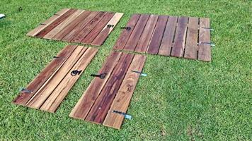 Kiaat Wood Window Door Shutters