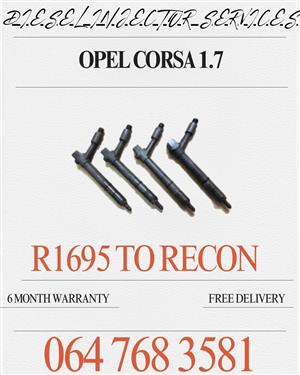 OPEL CORSA 1.7 DIESEL INJECTORS SOLD  WITH NEW WASHERS 