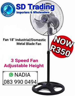 Metal Blade 18" Pedestal Fan