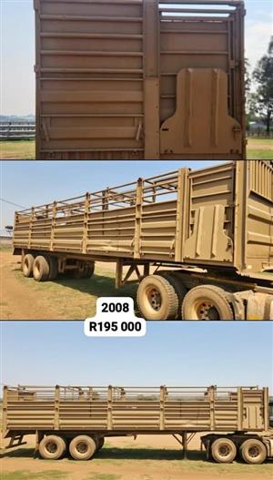 2008 - Leemon 12.5m Double Axle Cattle Trailer now on sale - Excellent condition