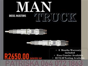 Man Truck diesel injectors for sale on same day services