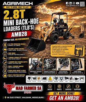 New Agrimech AMB28 mini TLB's for sale