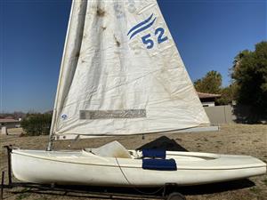 Finn Olympic sailboat 