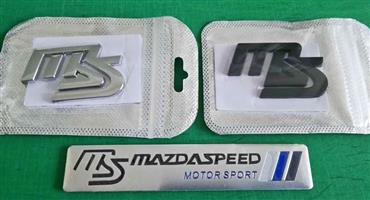 Mazda badges emblems decals stickers