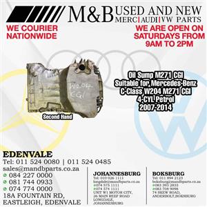 Oil Sump M271 CGI (Second Hand) Suitable for Mercedes-Benz C-Class W204 M271 CGI 4-CYL Petrol