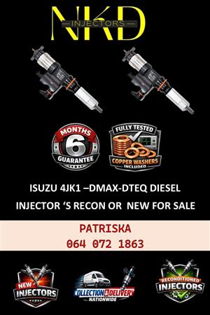 DIESEL INJECTORS - Free Nationwide Delivery - ISUZU 4JK1 - DMAX -DTEQ