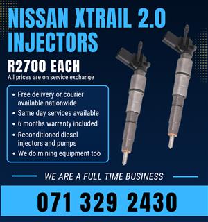 NISSAN XTRAIL 2.0 INJECTORS FOR SALE WITH WARRANTY INCLUDED 