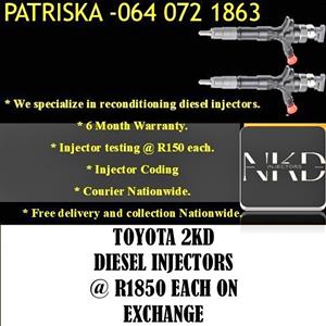 TOYOTA 2KD DIESEL INJECTORS FOR SALE