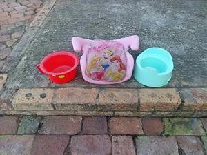 Car seat and 2 potties.