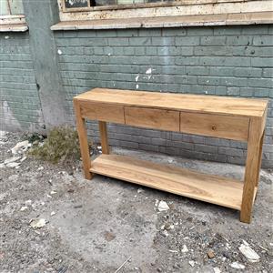 Oak console table