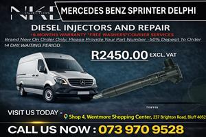 Mercedes Sprinter Delphi Diesel injectors 