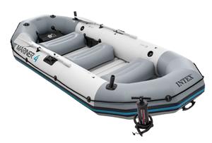 Inflatable Boat with electric outboard motor