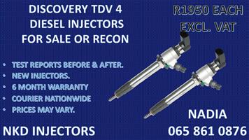 DIESEL INJECTORS FOR SALE FOR DISCOVERY. RECONDITIONED AND TESTED