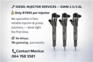 GWM 2.5/2.8L QUALITY INJECTOR REPAIRS WITH FAST SERVICE