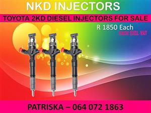 DIESEL INJECTORS NEW AND RECON ON TOYOTA 2KD FOR SALE