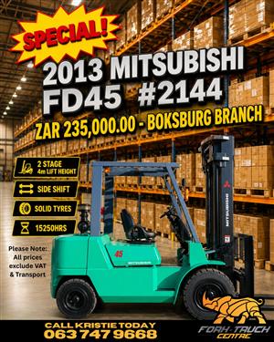 Mitsubishi FD45  2144 Forklift