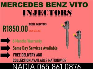 DIESEL INJECTORS FOR SALE OR TO RECON FOR MERCEDES BENZ VITO