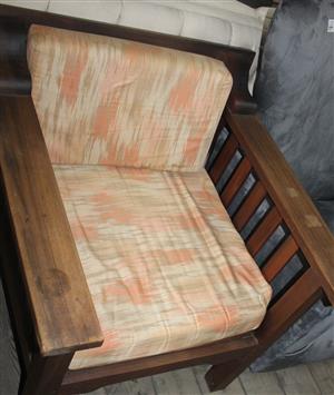 Brown single seater couch S050172B #Rosettenvillepawnshop
