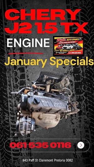 Chery J2 1.5 TX engine for sale