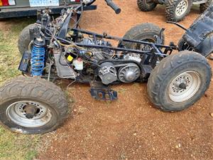 Polaris Sportman 500 4 x 4 stripping for spares. Meyerton bike scrapyard new and secondhand spares.