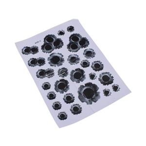 3D Realistic Bullet Hole Vinyl Sticker Kit (A4 sticker Sheet) Type 2