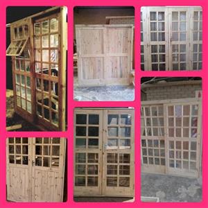 Pine or Saligna doors and windows