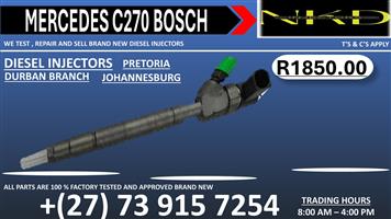 Injectors Bosch C270 Mercedes Diesel For Service and Repair 