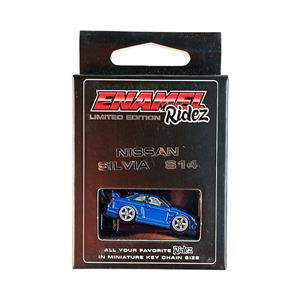 Nissan Silvia S14 Blue - Die-Cast Enamel Keychain