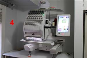 Industrial, single head, 15 needles/colours, embroidery machine