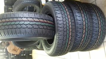 265/65/17 Bridgestone dueller a/t 693 new shape R6000 x4 new tyres 