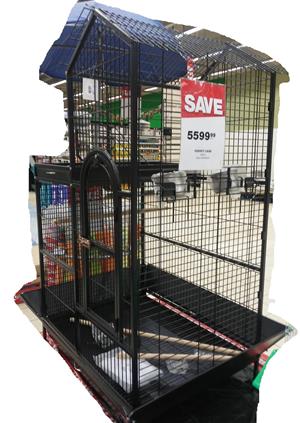 PARROT BIRD CAGE WITH STEEL STAND FOR SALE