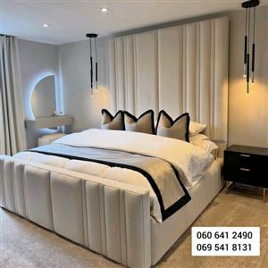 Double, Queen, King, and XL king size Headboards and beds 