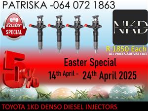 TOYOTA 1KD DIESEL INJECTORS FOR SALE