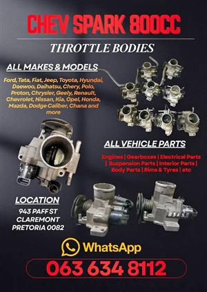 Chev spark 800cc throttle bodies