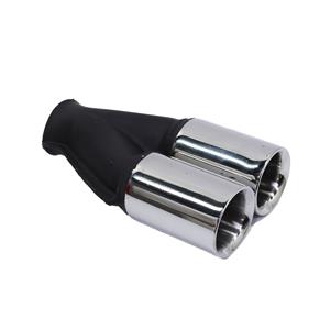 BSK 63mm Street Spect Stainless Steel Double Round Tailpipe