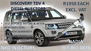 DIESEL INJECTORS FOR SALE FOR DISCOVERY TDV 4